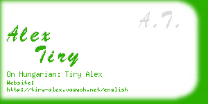 alex tiry business card